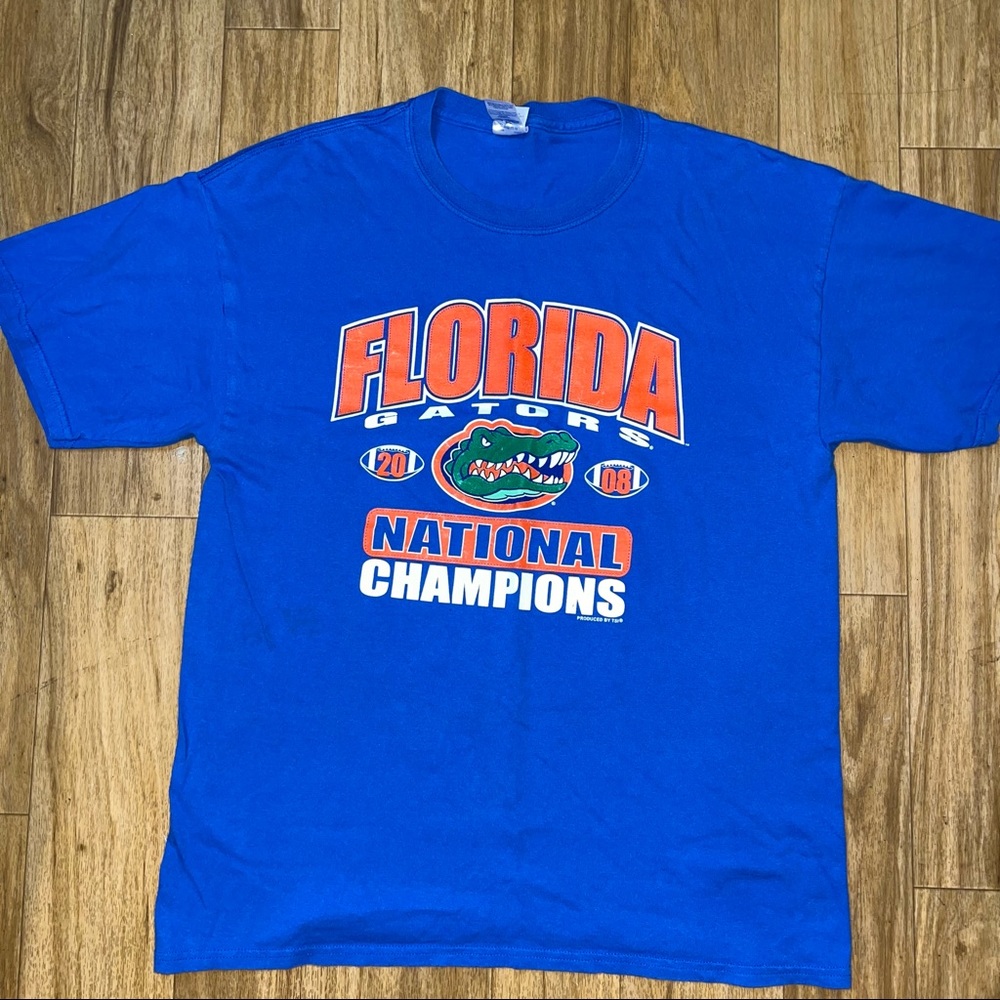 2008 Florida Gators National Championship T Shirt Size Large